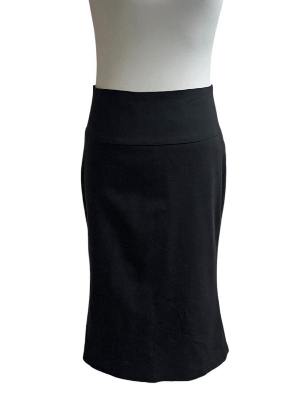 Babaton Womens Wool Blend Black Skirt 2 Trumpet Double Slit Career Work Office